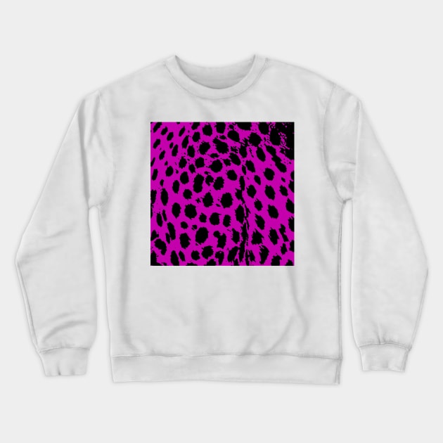 Cheetah Hot Pink Crewneck Sweatshirt by BlakCircleGirl